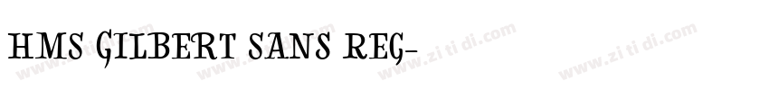 HMS Gilbert Sans Reg字体转换